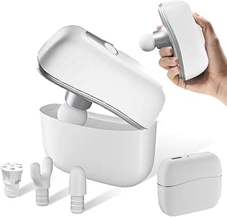 Integrated Design Mini Massage Gun – Portable Deep Tissue Massager, Intelligent Pressure-sensing Brushless Motor, One-piece Percussion Muscle Massage Gun Easy to Carry for Travel, Mothers Day Gifts