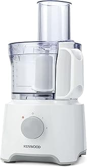 Kenwood Food Processor 800W Multi-Functional With Reversible Stainless Steel Disk, Blender, Whisk Fdp301Wh White