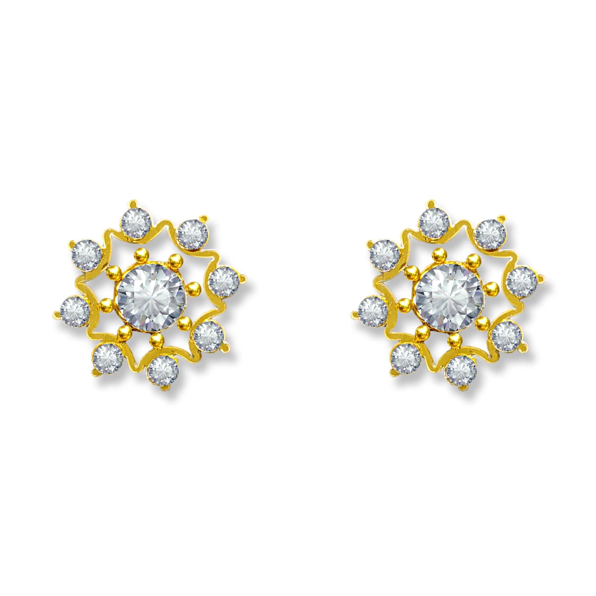 Comet Busters Handcrafted Non Piercing Ear Stickers Self Adhesive Earring Earstuds Stick Ons (ES01-2)