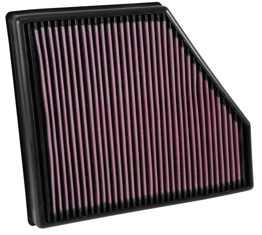 K&N Engine Air Filter: Increase Power & Acceleration, Washable, Premium, Replacement Car Air Filter: Compatible with 2016-2019 Chevy Camaro (SS, ZL1) V8, 33-5047