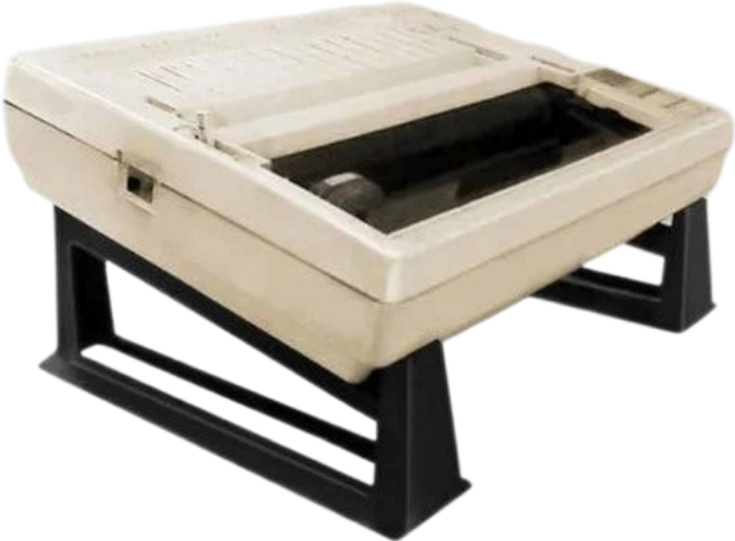 Adjustable Dot Matrix Printer Stand Legs for Office Desk Home Table Compatible to TVS and Epson Printer, Rectangular, Black, 30L X 7W X 11H cm