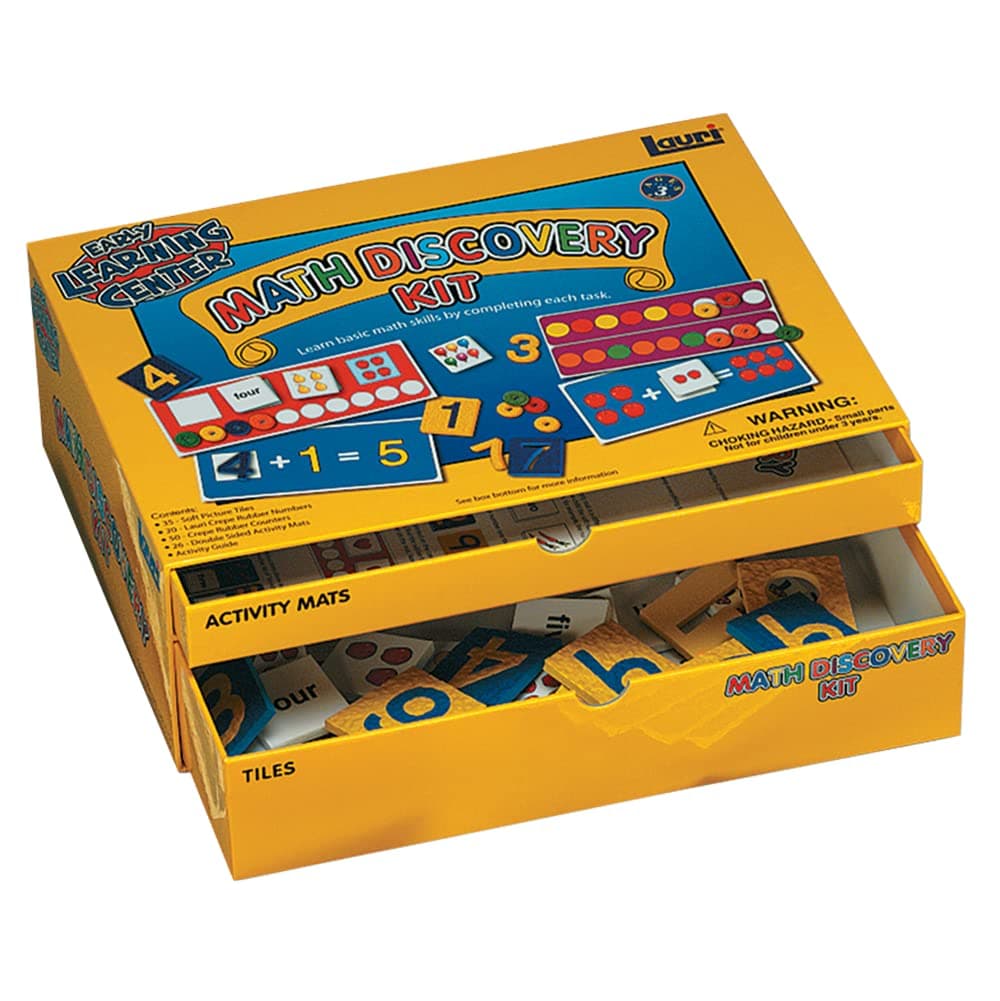 PlayMonster LR-2384 Early Learning Center Math Discovery Kit, Multi, 17 14 x 1/8&quot