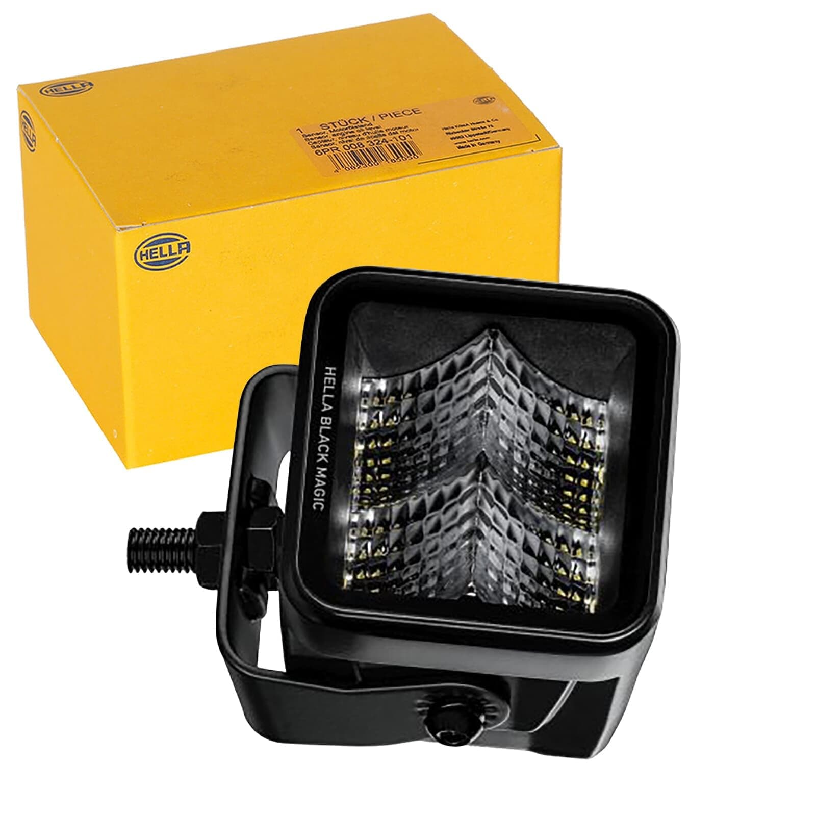 1FA 358 176-841 LED-Spotlight - Black Magic Cube 2.7'' - 12/24V - mounting/Bolted - Short distance lighting - Cable: 500mm - Plug: DEUTSCH plug