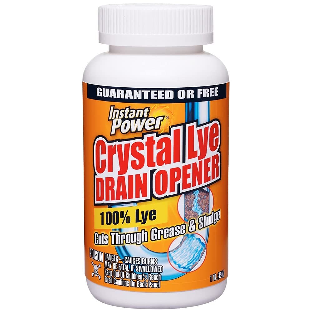 Instant Power Crystal Lye Drain Opener, 1 Lb