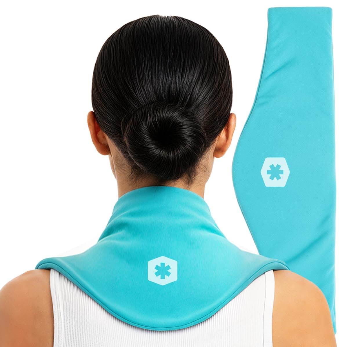 Extra Large Reusable Neck and Shoulder Ice Pack with Cloth Cover