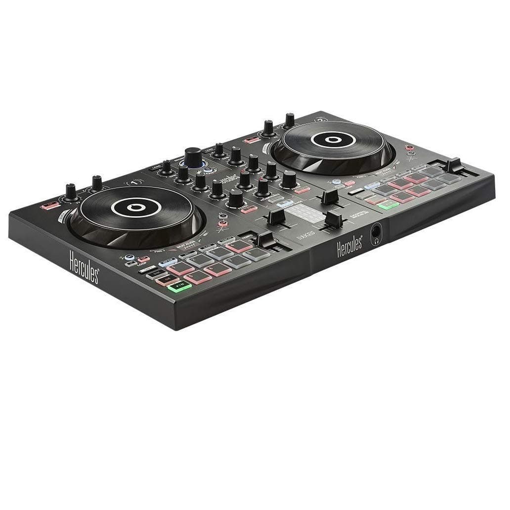 Hercules DJcontrol Inpulse 300 Dj Controller With USb 2 Tracks With 16 Pads And Sound Card Software And Tutorials Included, Black