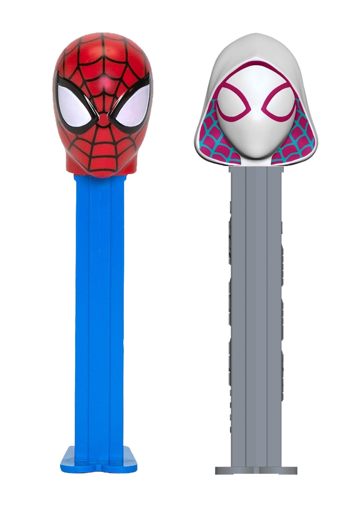 Spiderman Candy Dispenser Set - Ghost Spider and Spider Man Pez Dispensers With 2 Candy Refills | Marvel Party Favors, Spiderman Party Favor, Grab Bags, Spider-Man Candy, Marvel Party Supplies,