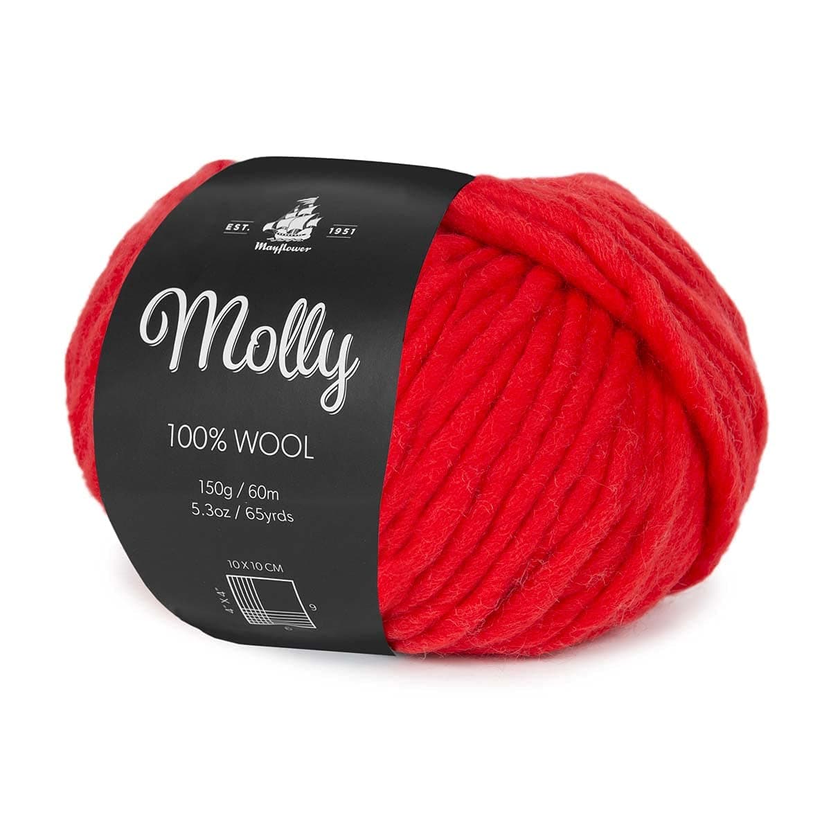 Mayflower Molly 11, Wool, Riery Red, One Size