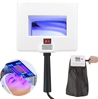 Yofuly Portable Facial Skin Analyzer with Shade Cloth, Woods Lamp for Home Use Salon SPA Machine