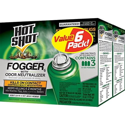 Fogger With Odor Neutralizer 6 Count-2 Ounce Cans (2 Pack), Controls Heavy Insect Infestations