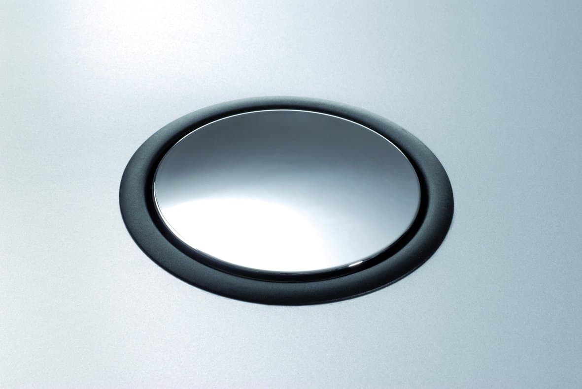 EVOline Port 3fold Chrome Pop-up 3 UK sockets made germany worktop Power