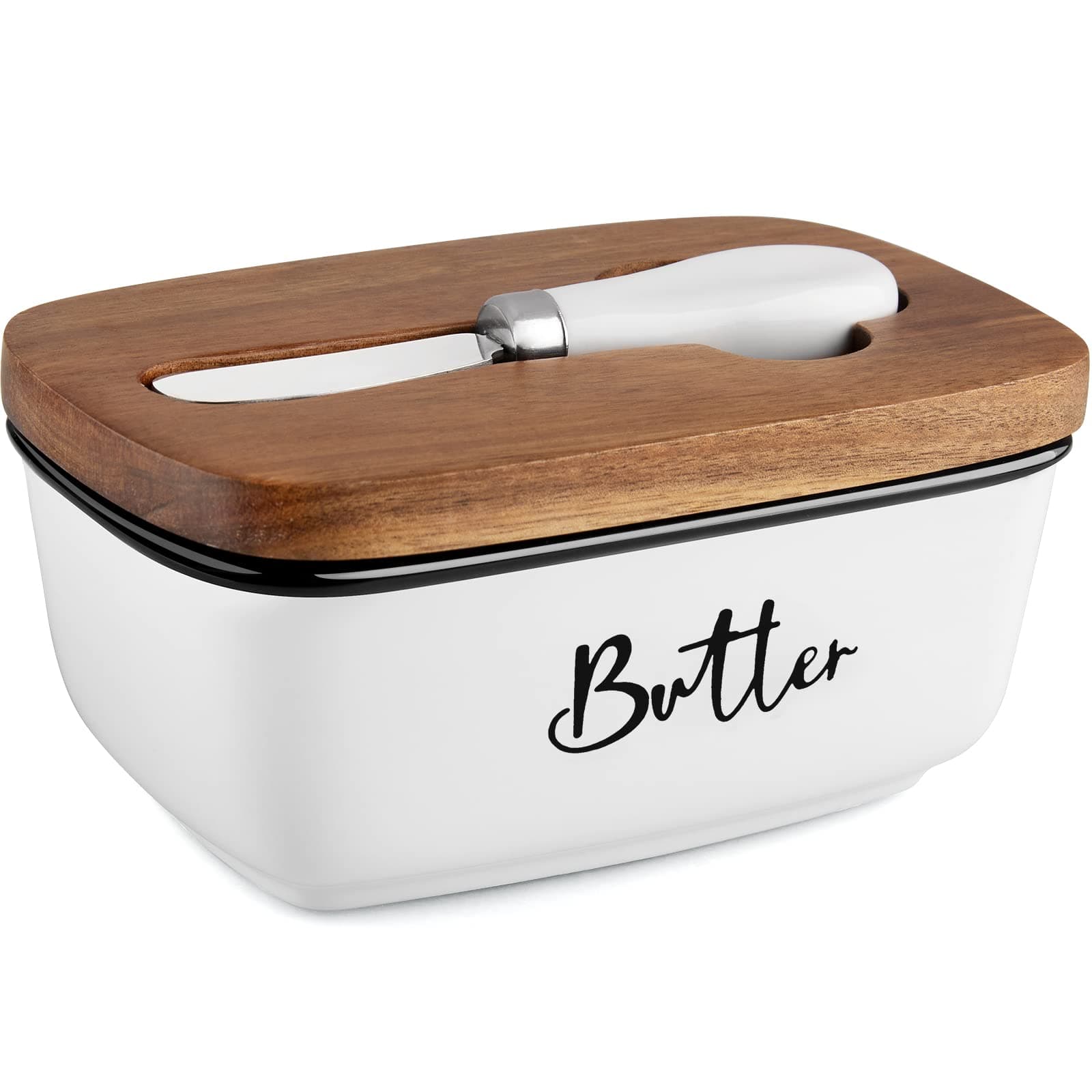 Butter Dish With Knife
