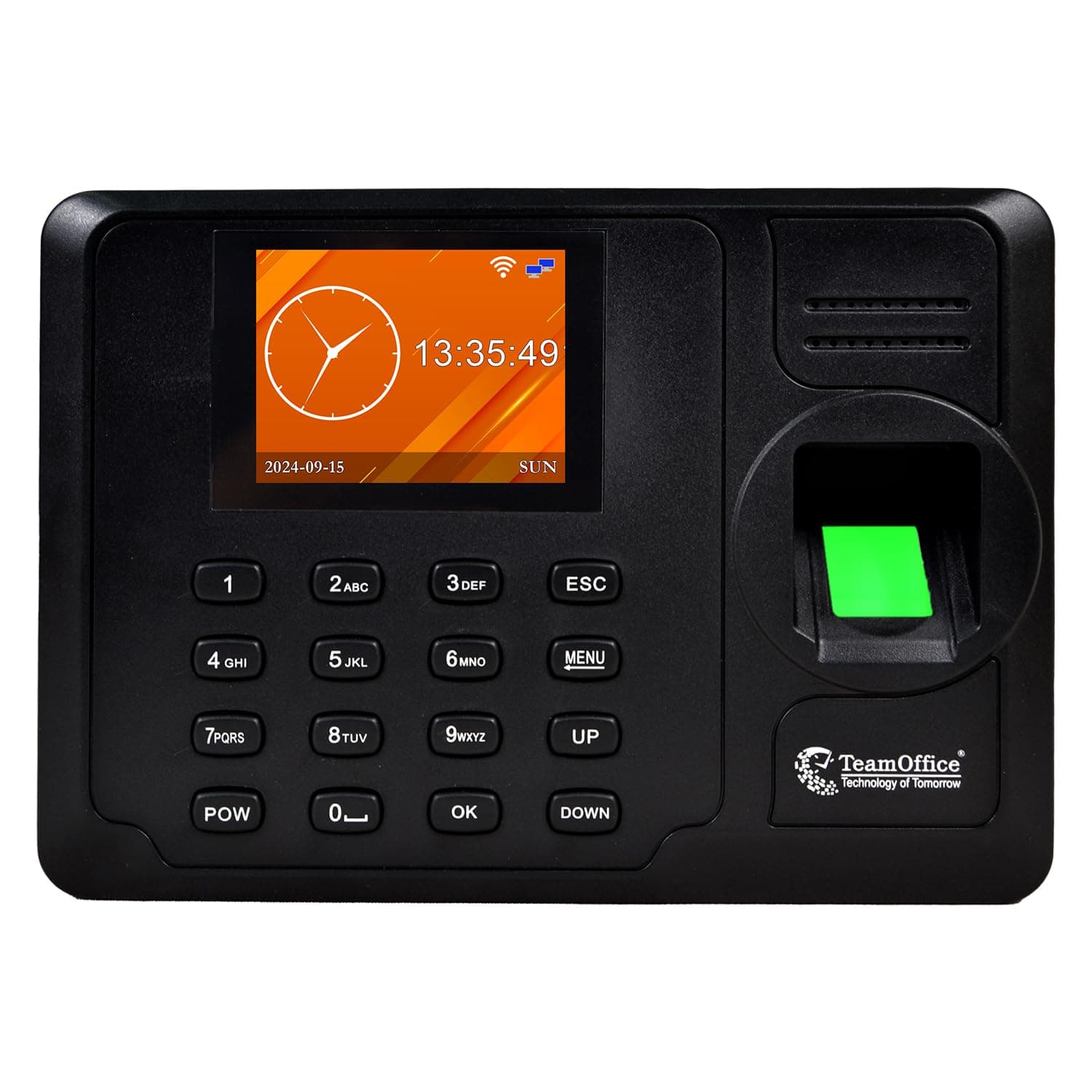 Team Office Z305W Biometric Attendance Machine | Cloud Software Supported | Fingerprint + RFID Card + Password | Wi-Fi | Battery Backup | Real-Time Employee Time Tracking | Office