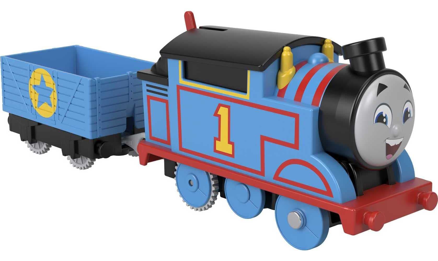 Thomas & Friends Motorized Toy Train Thomas Battery-Powered Engine with Cargo for Pretend Play Preschool Kids Ages 3+ Years​