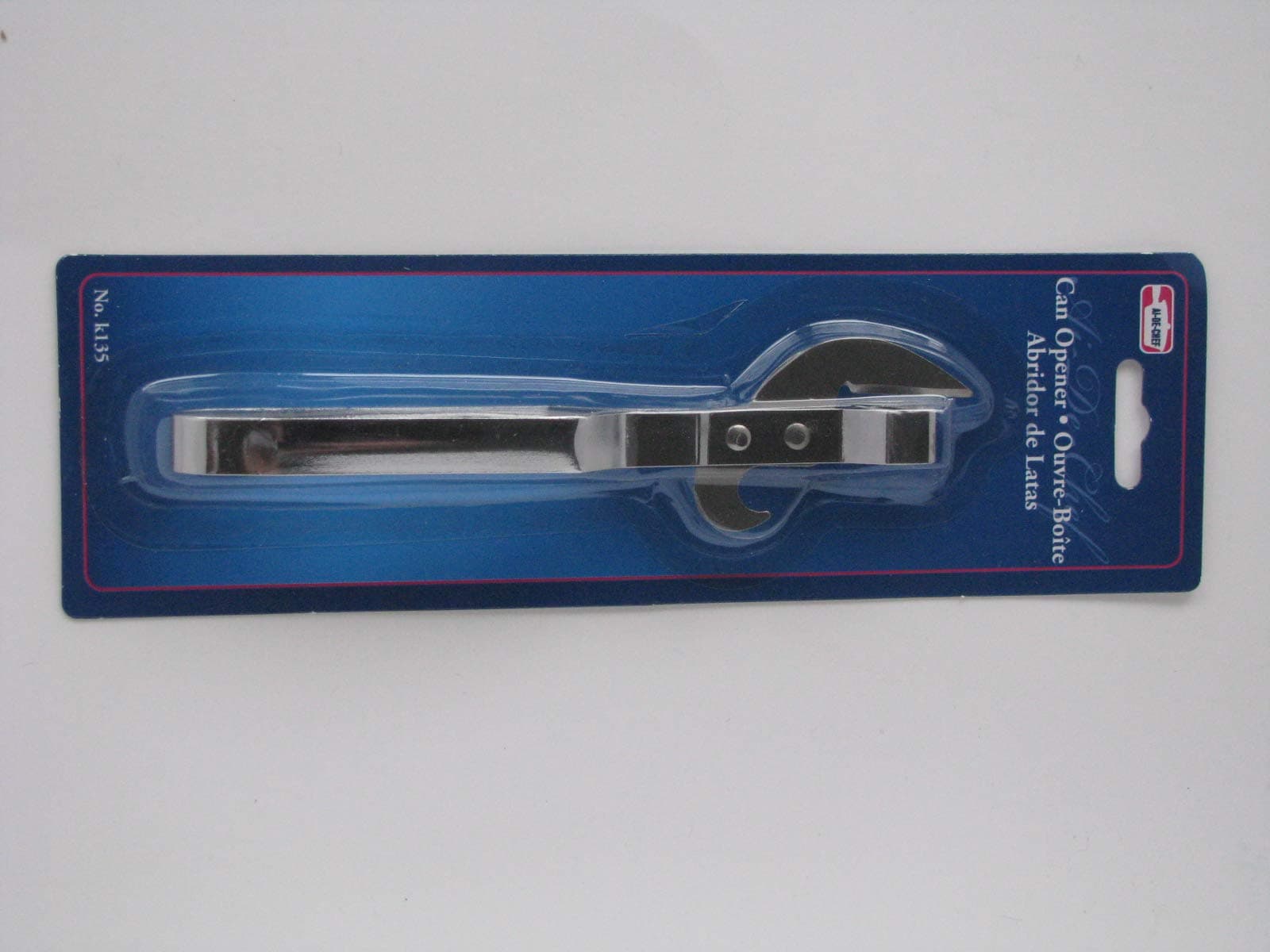 Old Fashioned Can and Bottle Opener, Silver