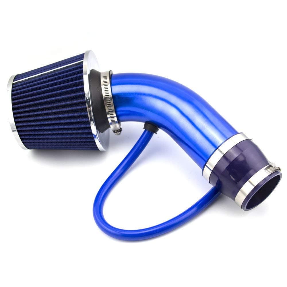 Universal Performance Cold Air Intake Filter Alumimum Induction Pipe (Blue)