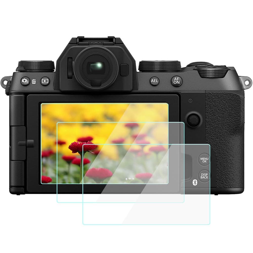 Komet XT50 Screen Protector Compatible for Fujifilm X-T50 X-S20 Mirrorless Camera, 9H Tempered Glass Anti-Scrach Anti-Bubble Anti-Dust (3 Pack)