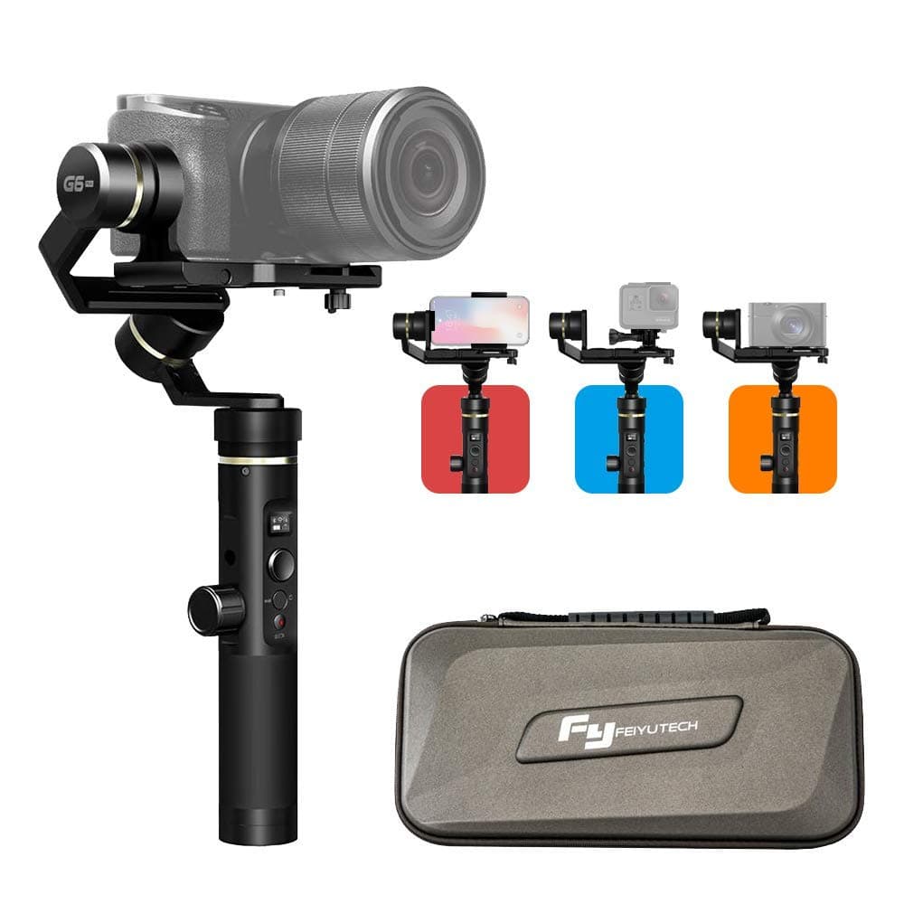 FeiyuTech Official UK - G6 Plus - Handheld stabilisers 3-Axis camera stabilizer for smartphone action camera