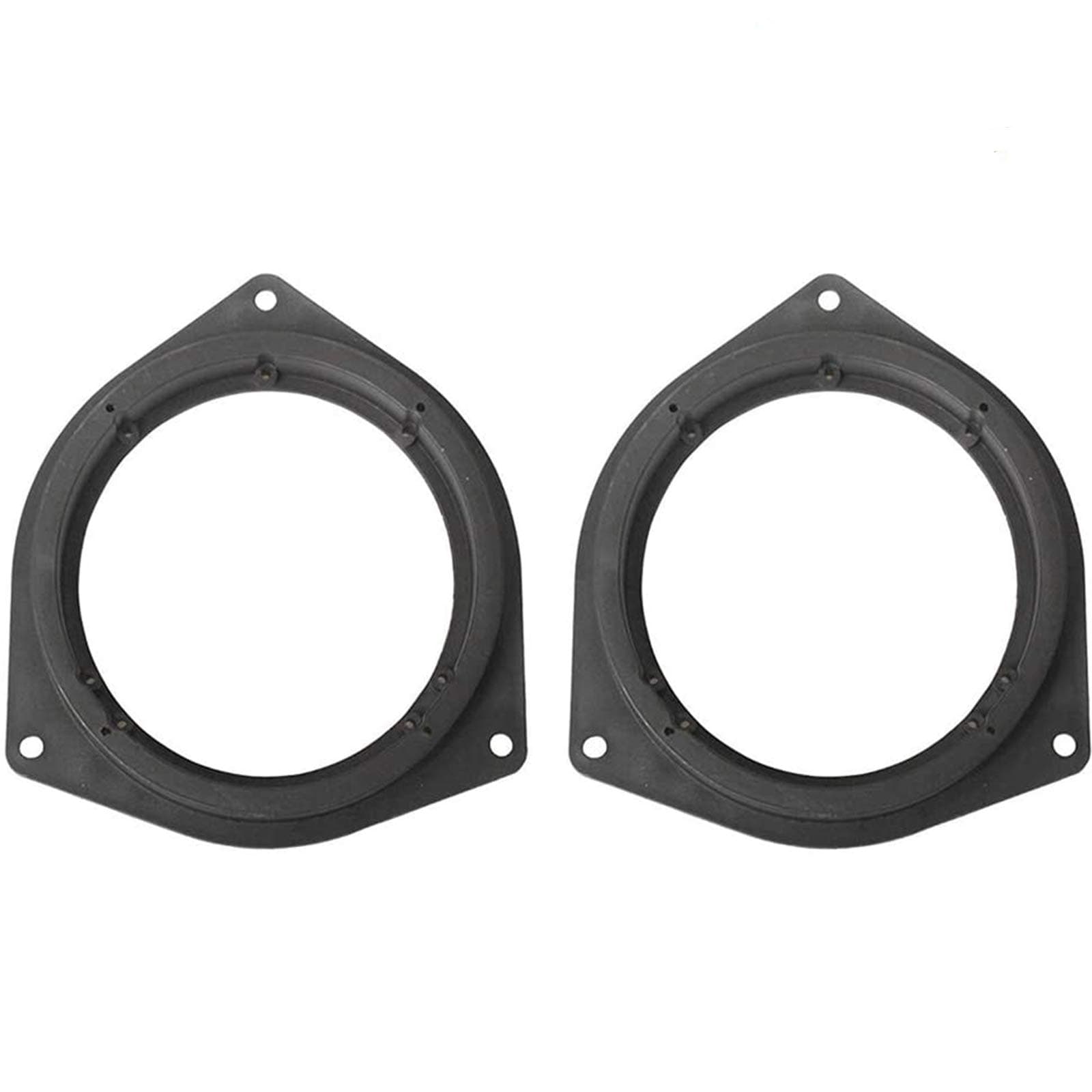 Orgrimmar 2 Pcs 6.5" Plastic Car Speaker Spacers Adapter Black Mounting Spacer Adaptor Ring for Toyota/Crown/Reiz/BYD F3