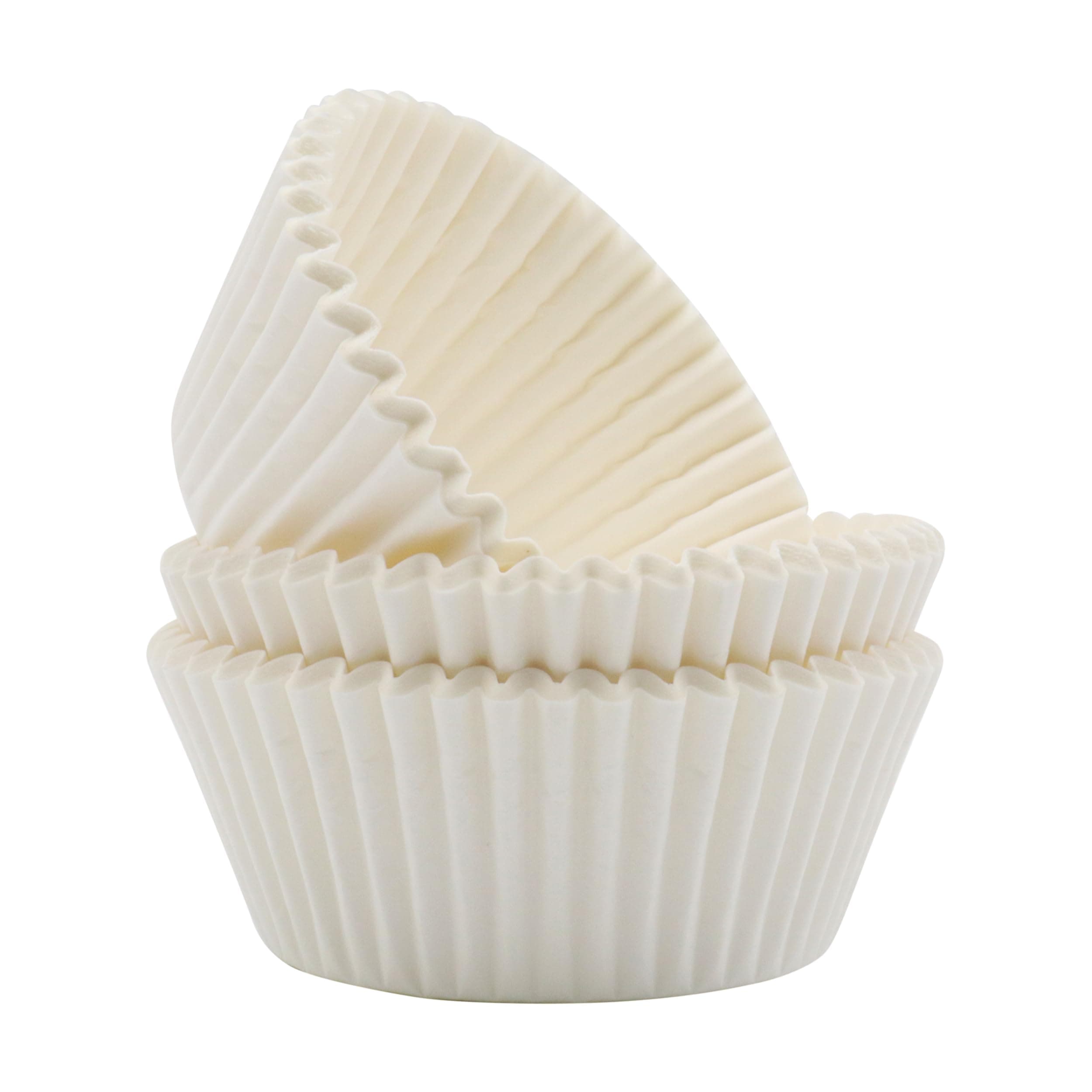 White Paper Cupcake Liners, Standard Size, Pack of 60