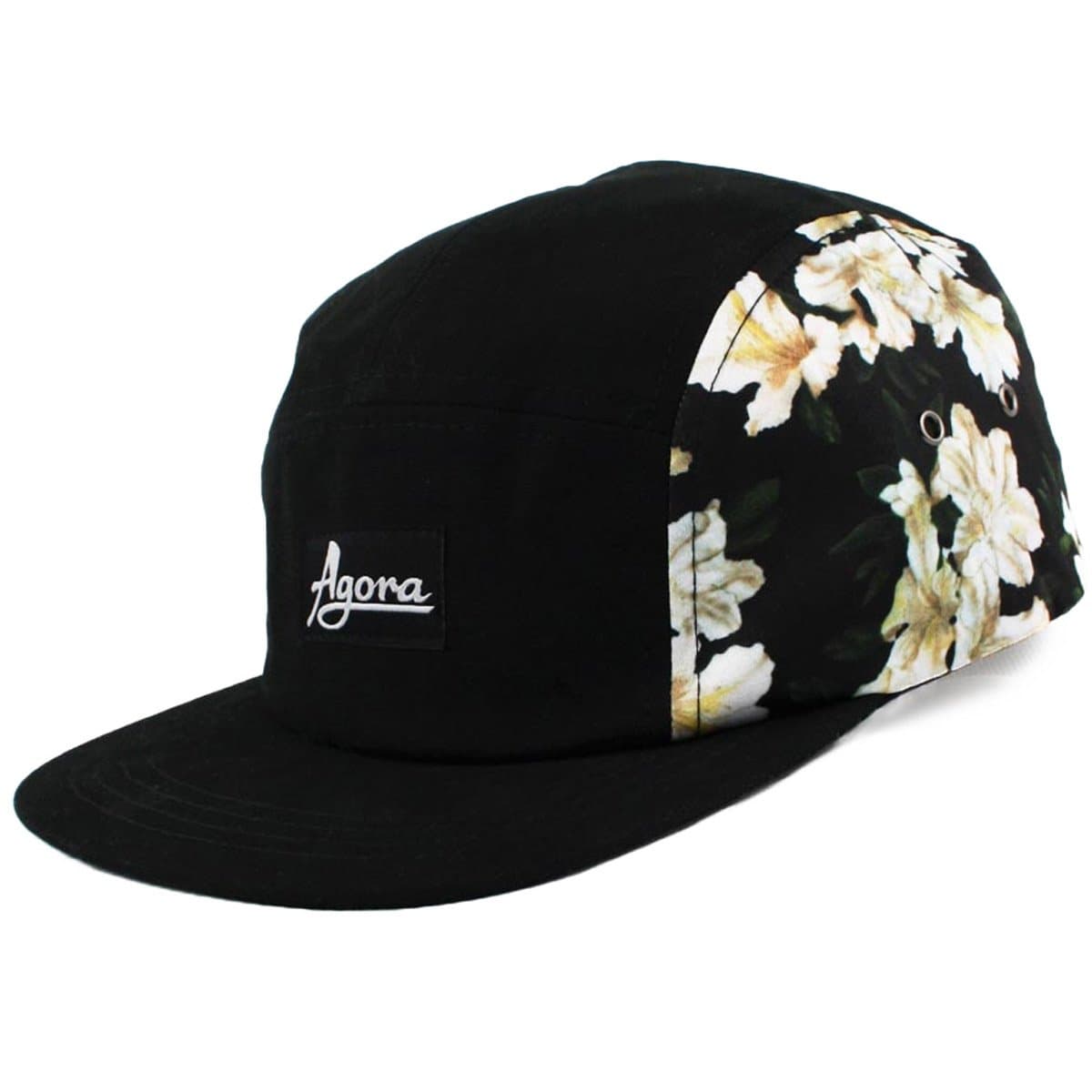 Vintage Caps Azalea Flower 5 Panel Cap