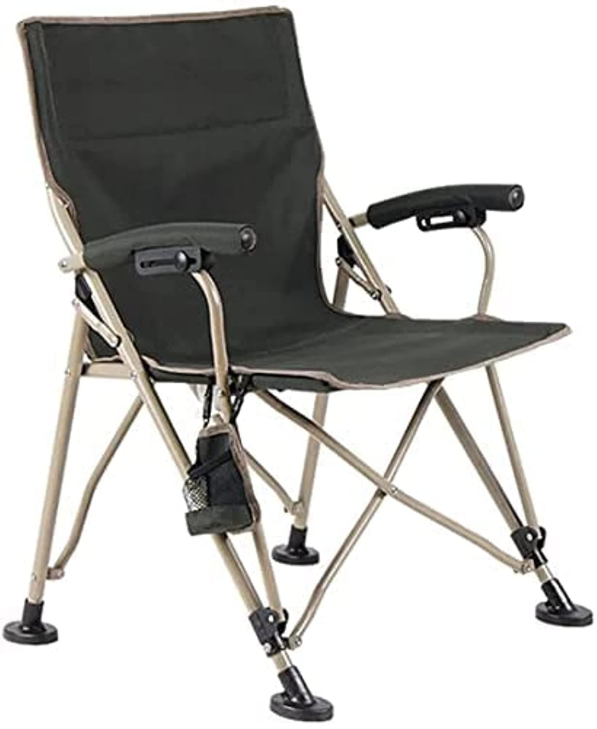 HOME PRO Foldable Lightweight Colonel Fred Chair with Travel Bag (Green)