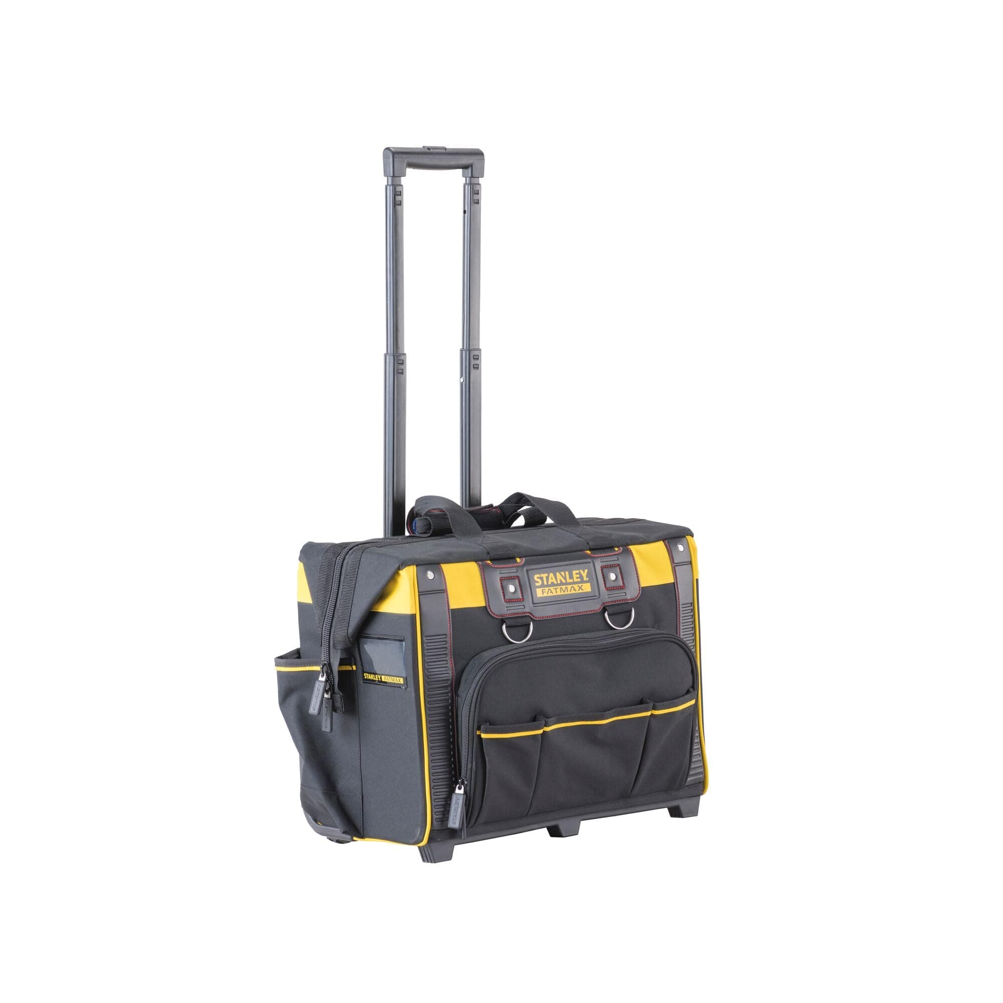 FATMAX Open Mouth Rolling Rigid Tool Bag Trolley, Multi-Pockets Storage Organiser, FMST1-80148 , Black