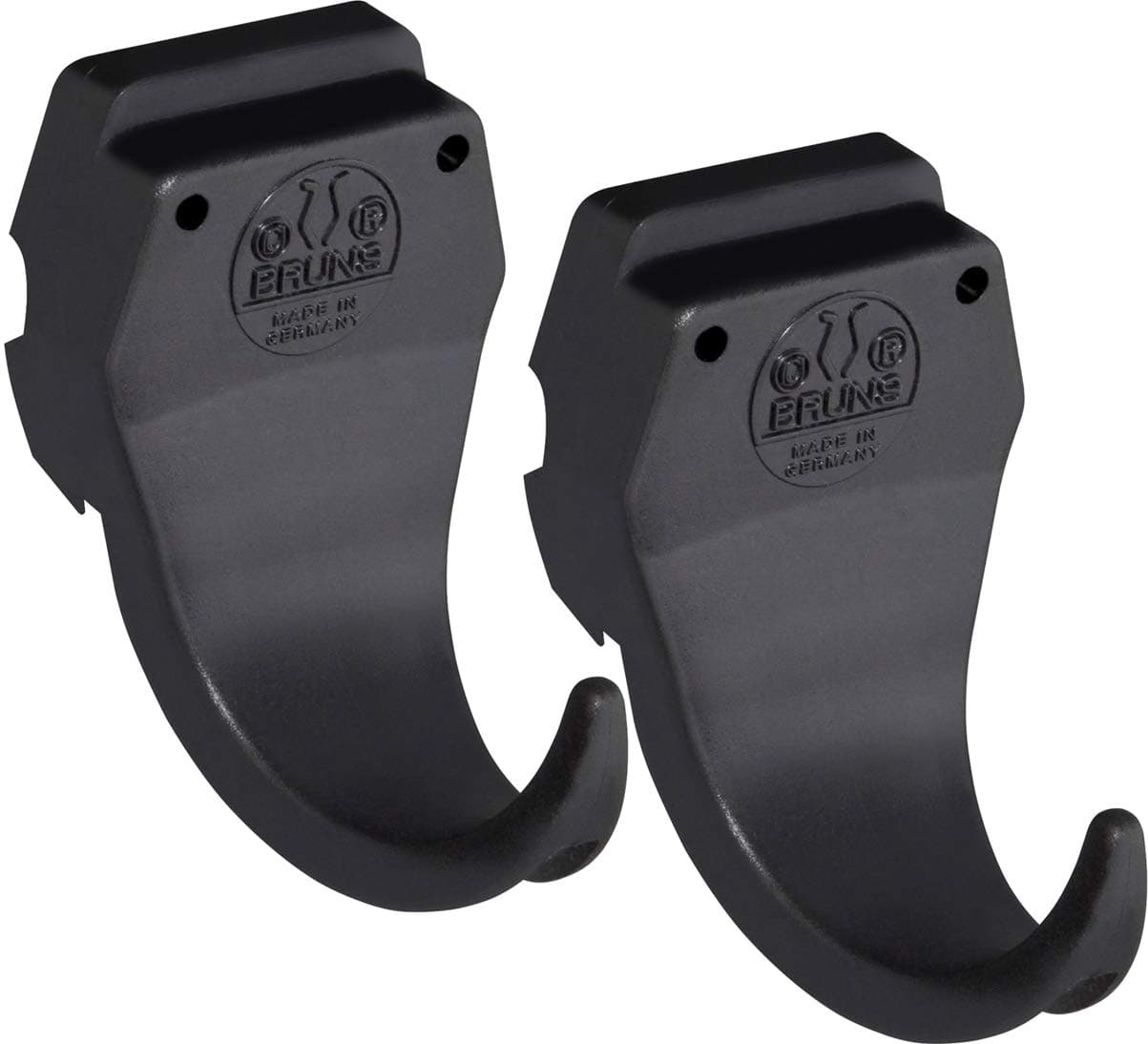 Pack Of 2 Original BRUNS Tool Tidy Hooks, High Strength & Durable, Can Be Fixed Individually Or Added To A Bruns Rack For Additional Storage. Wide Gape (50mm).