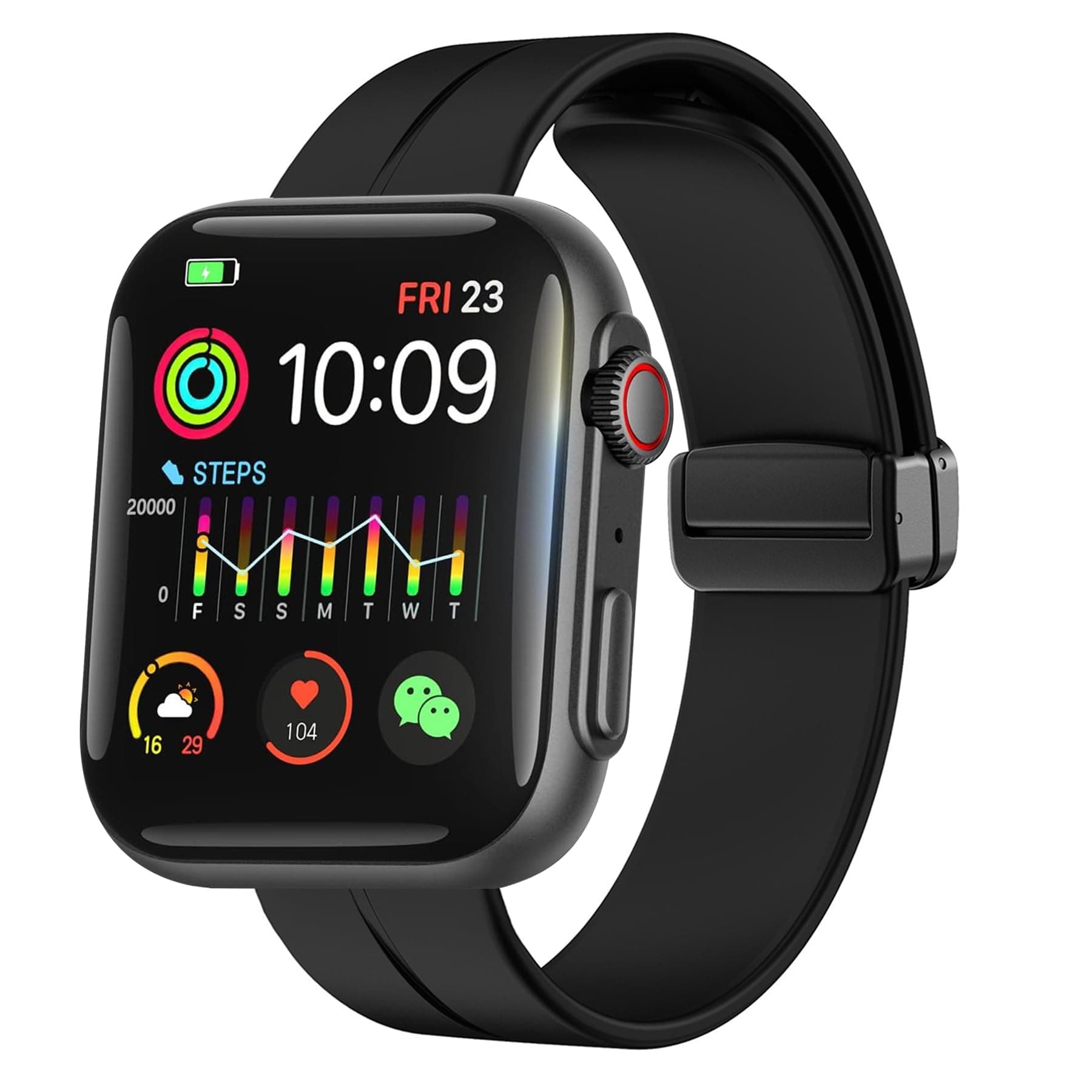 Generic Smart Watch, 40 Days Extra-Long Battery, 50M Waterproof, Rugged Call(Answer/Dial Calls) Fitness Tracker, 1.91"" Ultra Large HD Display, AI Voice Assistant 24H Sleep Monitor for ios