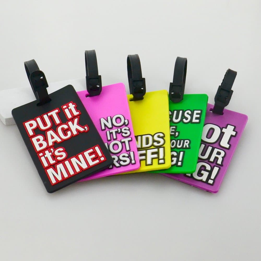 (get an extra free one) Unique and Creative Personal Luggage/baggage Tag (Random Colors)