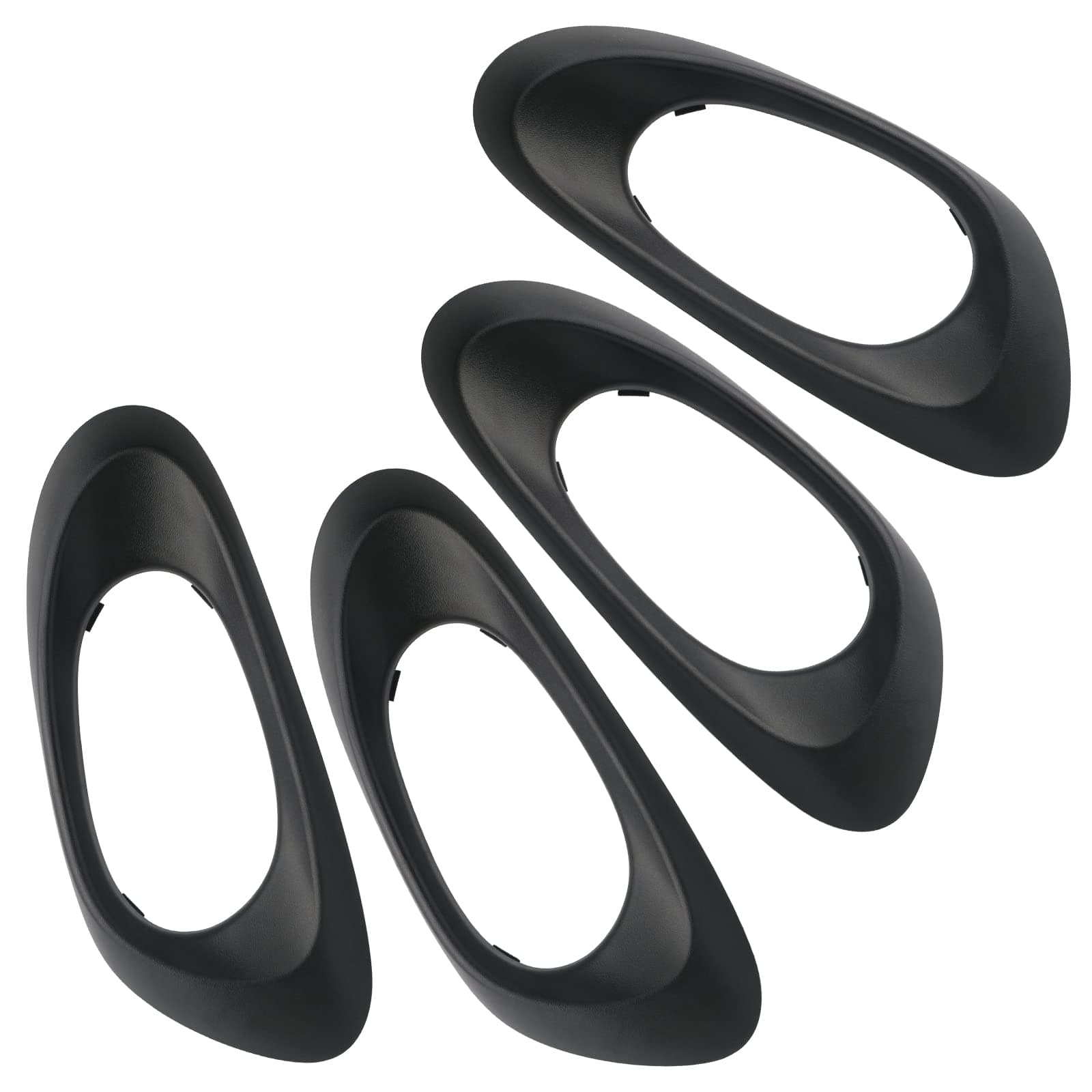 APPERFiT Interior Door Handle Bezel Trim Cover (4pcs) Compatible with Chevy Trailblazer 2002-2009 Replaces 15214501 15214502 15214506 15214507
