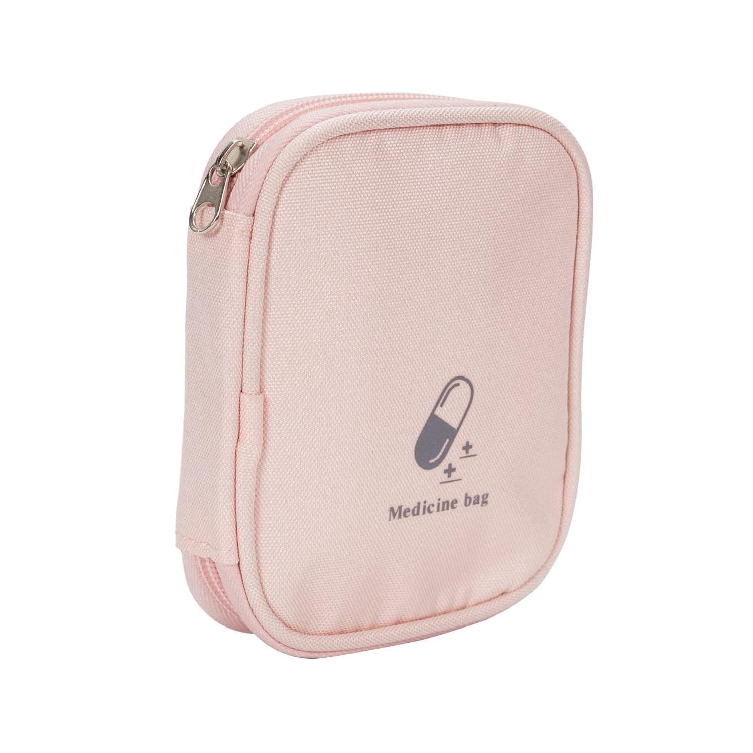 Semazz Medicine Bag,Mini First Aid Kit Empty First Aid Bag Mini Portable Medical Bag Travel Medical Kit Waterproof First Aid Travel Bag for Outdoor Camping Travel Work