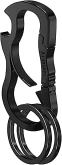Idakekiy Stylish Carabiner Keychain Zinc Alloy Key Chain Bottle Opener