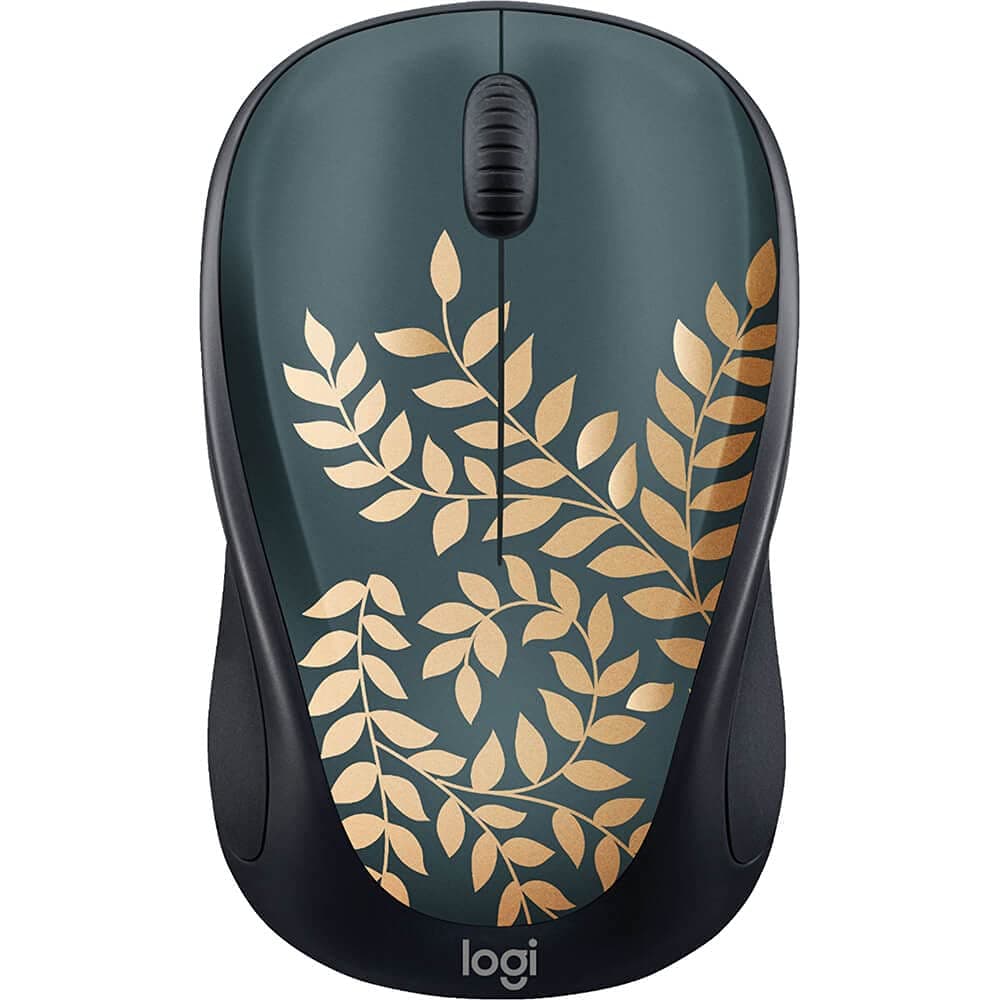 Design Collection Limited Edition Wireless Compact Mouse with Colorful Designs - Golden Garden