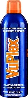 375g (445ml) Antistatic Plastic Cleaner & Polish – Anti-Static, Streak-Free, Scratch-Resistant Protection for Acrylic, Plexiglass, PVC, Vinyl, Glass & More – Repels Dust & Restores Shine