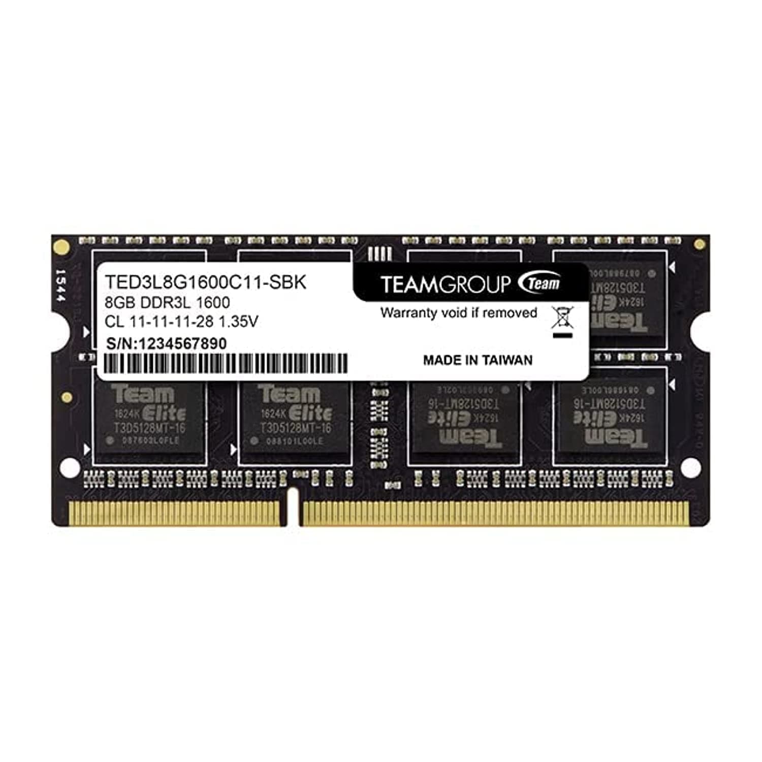 Team Group Teamgroup Ted3L 8G1600 °C11 S01 Memory So D3 1600 8Gb C11 Ell