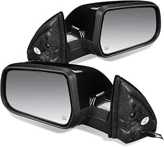 Auto Dynasty GM1320387 GM1321387 Pair OE Style Powered+Heated Side View Door Mirror Compatible with Equinox Terrain 10-15