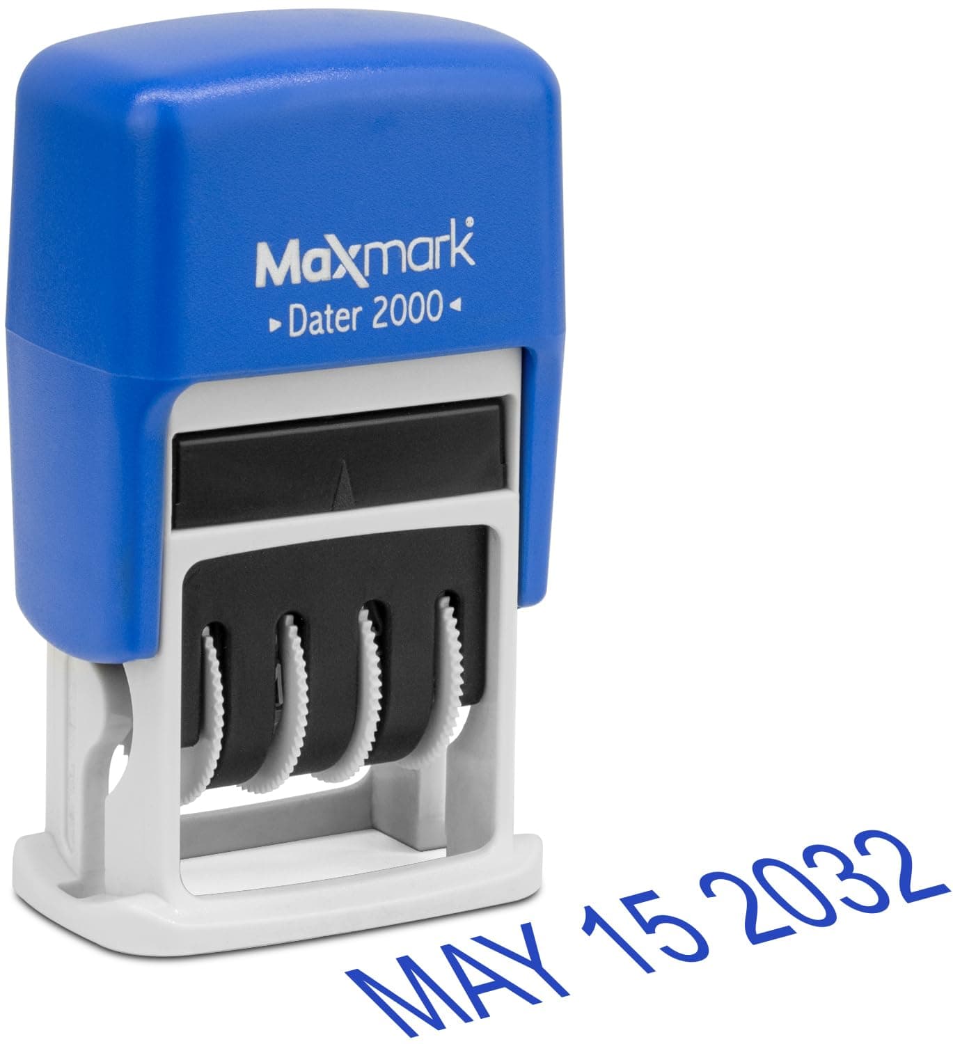 MaxMark 2000 Dater Self Inking Date Stamp - Blue