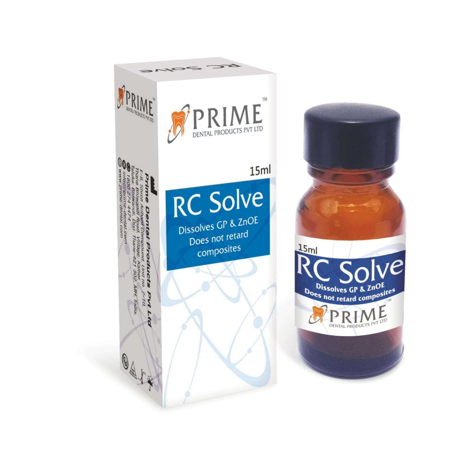 Generic RC SOLVE Tooth Solvent, Liquid, Unflavoured, Dental Cleaning Agent, 5g Bottle, Tartar Control