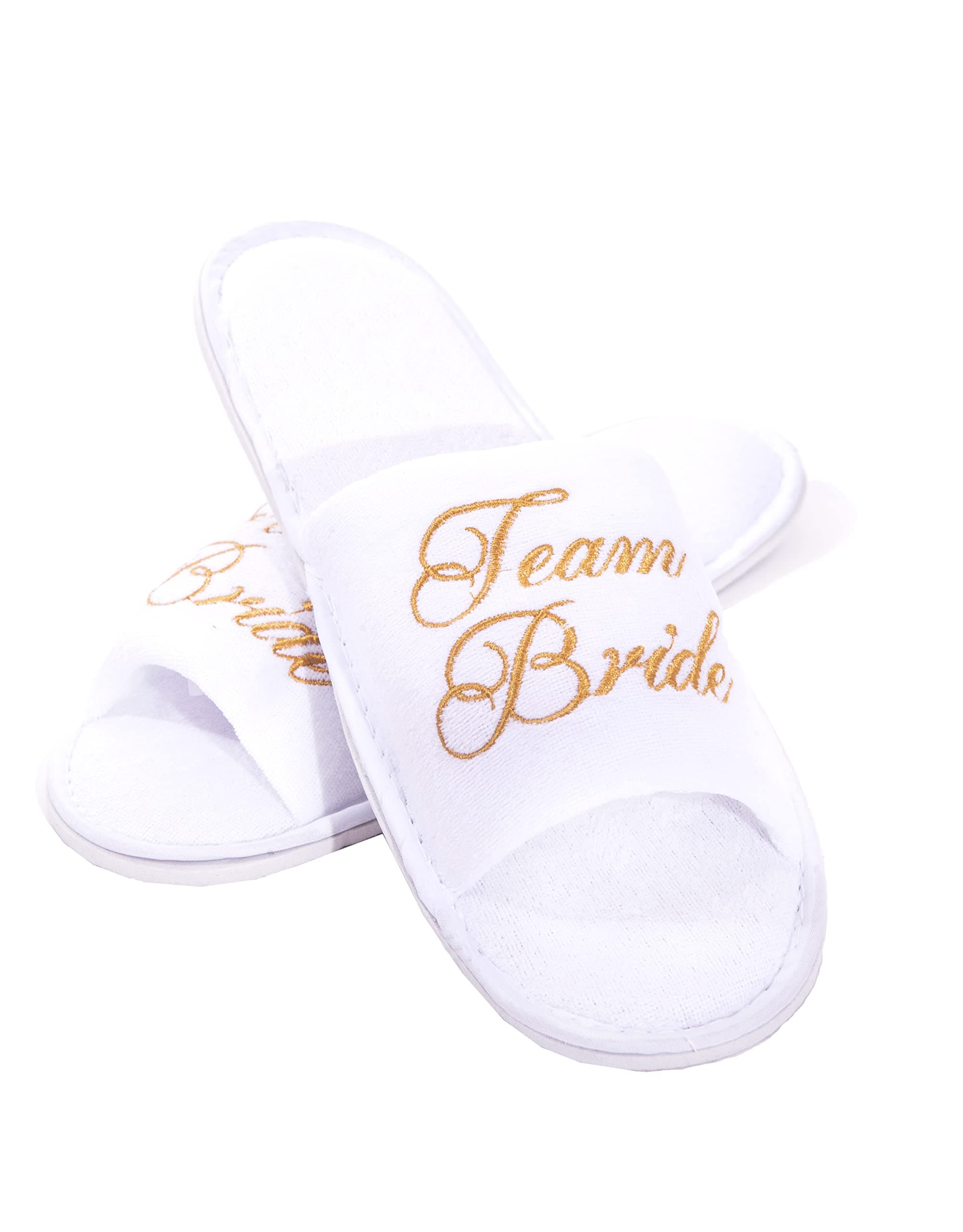 Women's Classic Team Bride Spa Slipper, White, One Size