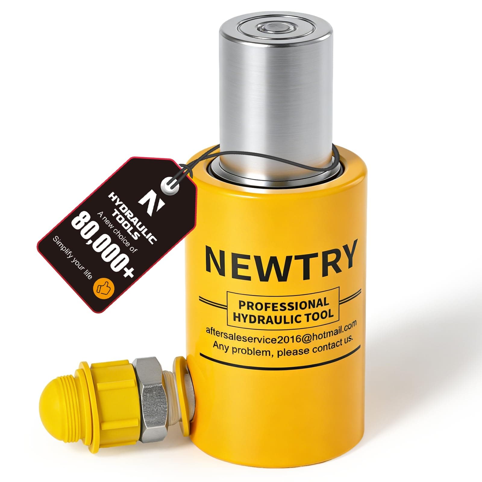 - NEWTRY 10 ton Hydraulic Ram Jack Cylinder Short Type 2” Stroke Porta Power Ram Industrial Lifting Jack Retract Automatically for Shipping Building Construction