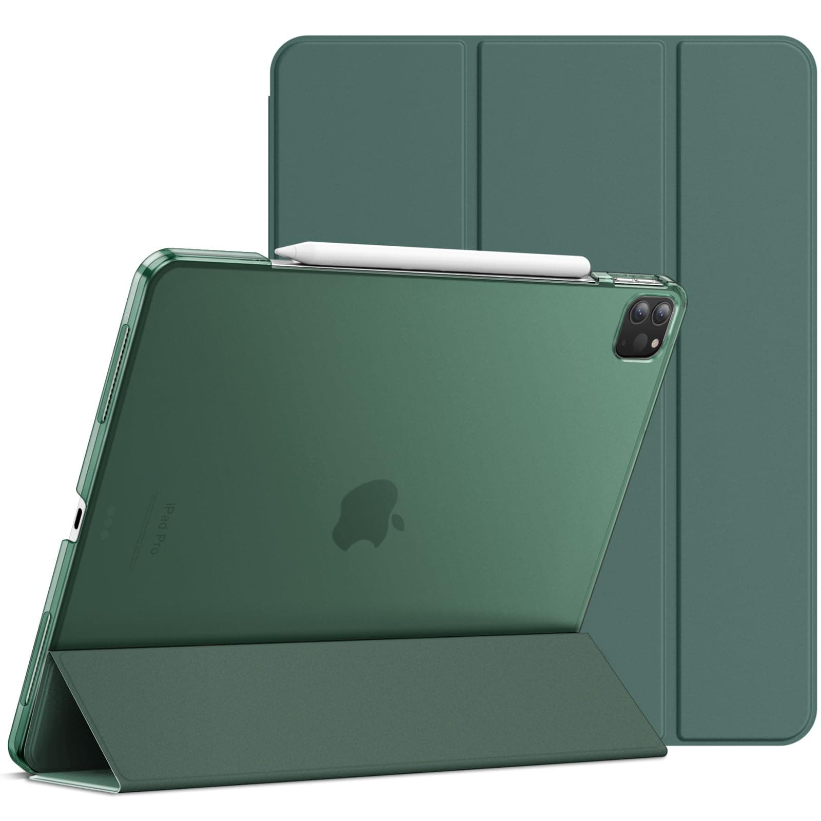 JETech Case for iPad Pro 12.9-Inch (2020/2018 Model, 4th/3rd Generation), Compatible with Pencil, Cover Auto Wake/Sleep (Misty Blue)