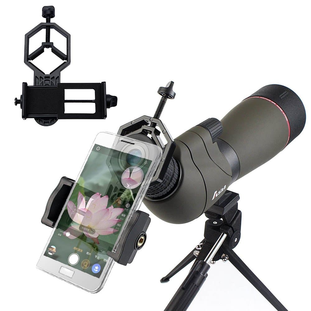 Minoniso Universal Cell Phone Adapter Mount - Work with Binocular Monocular Spotting Scope Telescope and Microscope