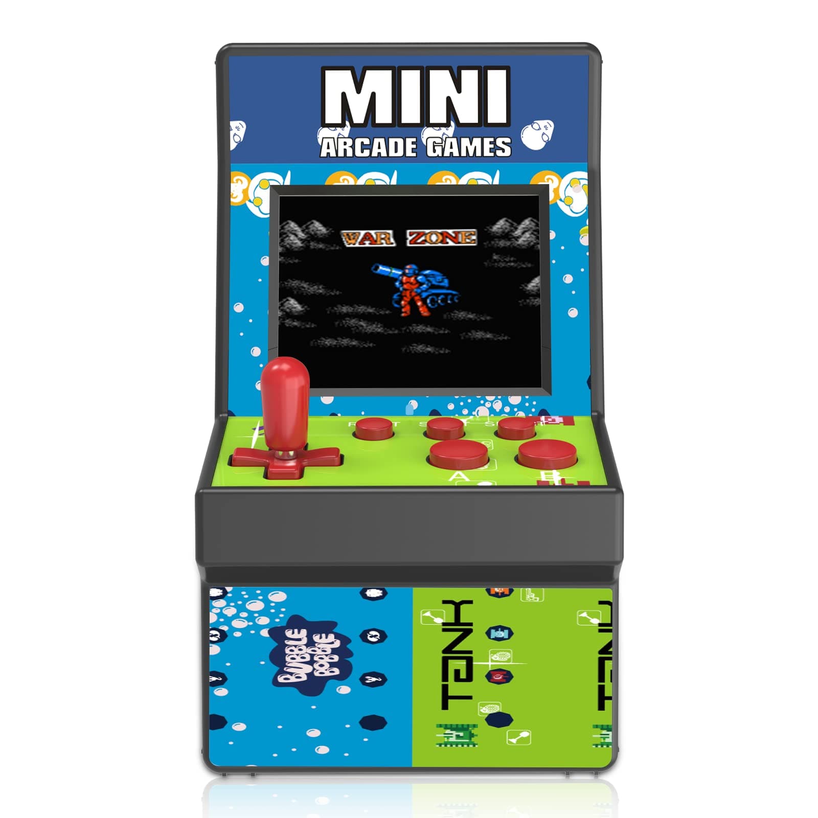 E-MODS GAMING Mini Arcade Games 2.8'' Large Screen Preloaded 200 Classic Mini Handheld Arcade Game Machine for Kids,AA Battery