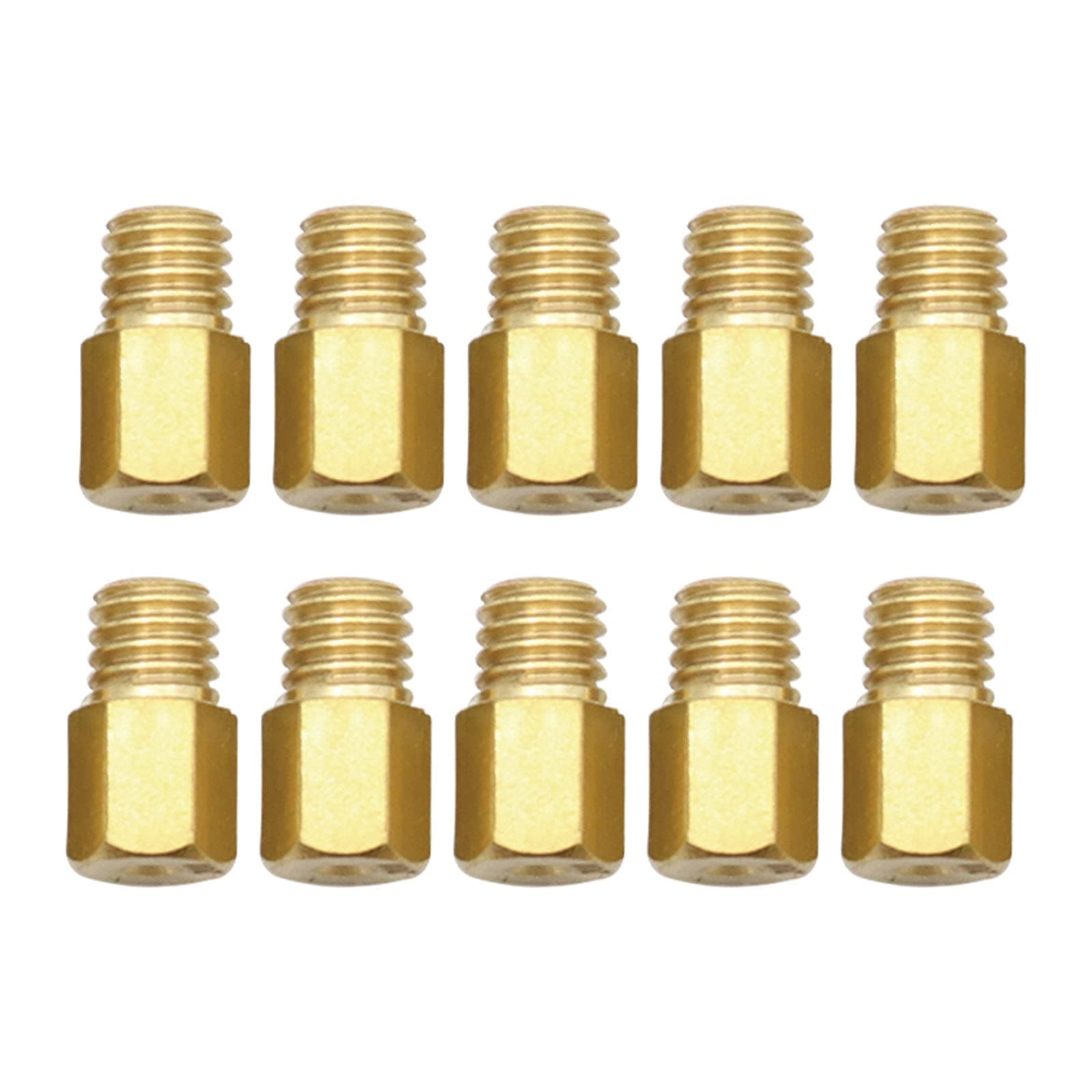 XQSM10pcs Hex Type Main Jets 200-290 Compatible with MIKUNI VM/TM/TMX Carburetor 200 210 220 230 240 250 260 270 280 290 Replace MXc1436312