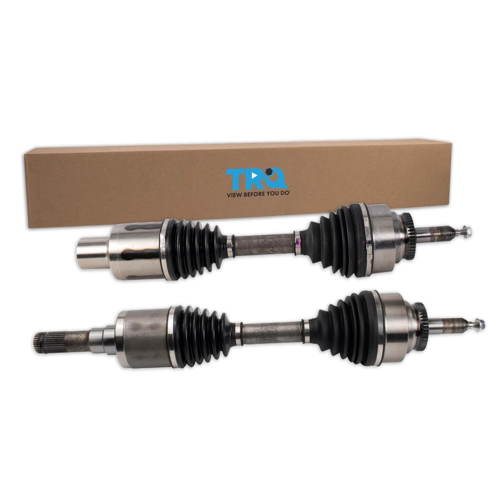 TRQ Front Driver and Passenger Side CV Axle Assembly Set 2 Piece Compatible with 2016-2020 Ford F-150 4WD 2018-2021 Expedition 4WD 2018-2021 Lincoln Navigator 4WD