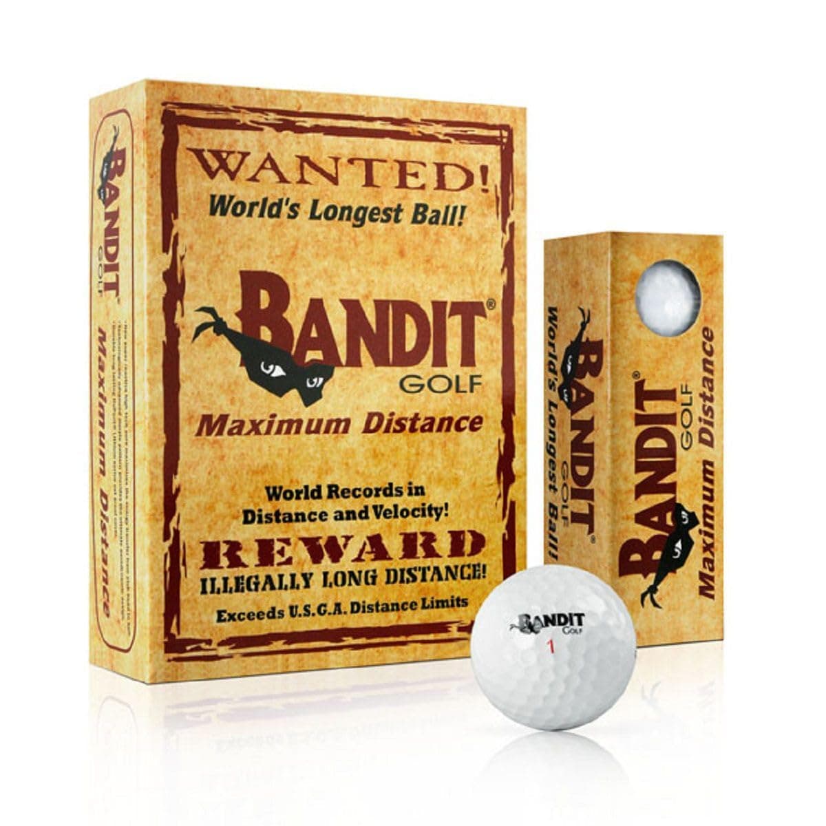 Band-It Bandit Maximum Distance Golf Balls