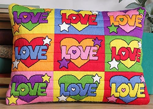 Twilleys - Psychedelic Love - Long Stitch Cushion Front Kit