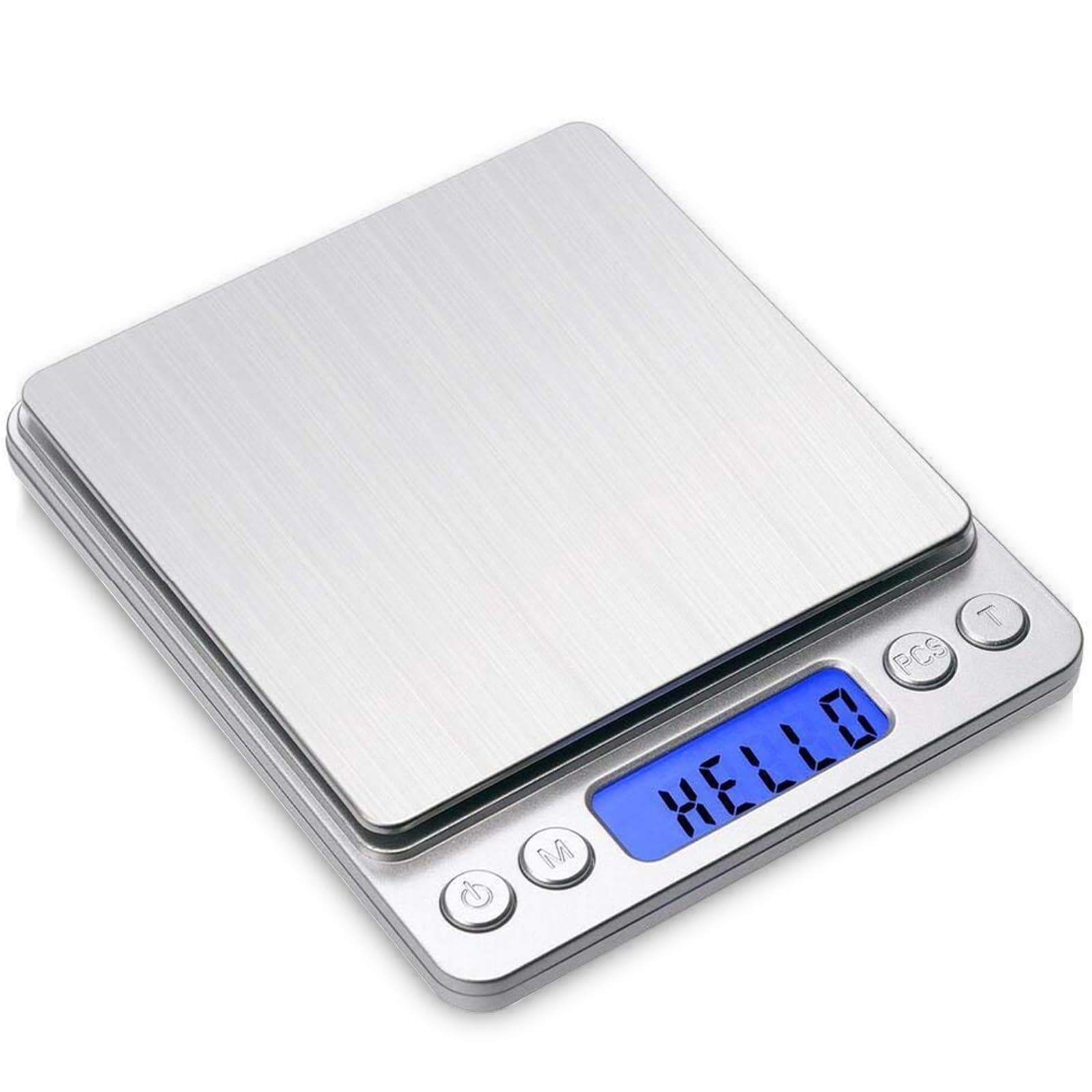 toprime Digital Kitchen Scale, Mini/Pocket Scale, 500g 0.01g High Precision Gram Micro Food Jewelry Scale with Platform, LCD Display, Tare and PCS Features