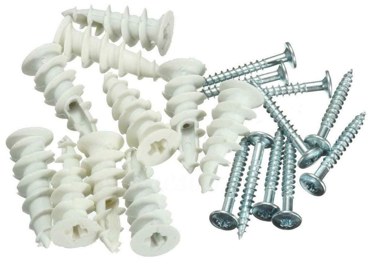 NartelNylon Self Drilling Plasterboard Fixings Raw Plugs Cavity Wall White/Beige. Pack of 25.